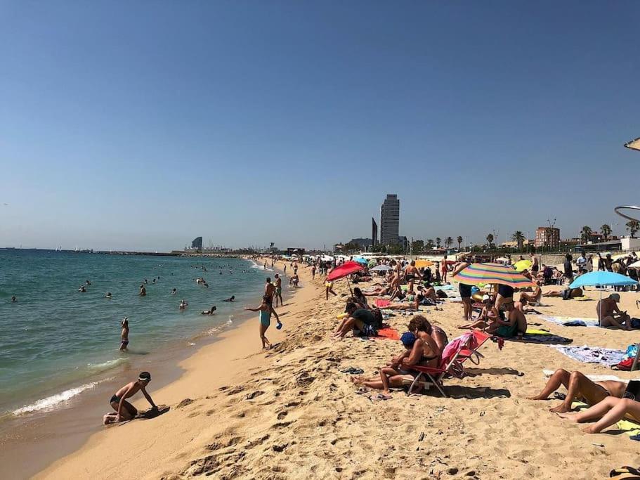Superflat Near Beach 15' Center Sant Adria de Besos Ngoại thất bức ảnh